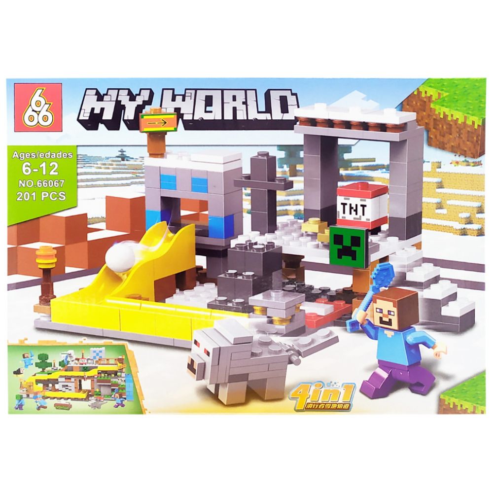 Конструктор Minecraft 201 деталь (В асортименті) 66067