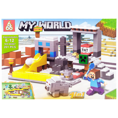 Конструктор Minecraft 201 деталь (В асортименті) 66067