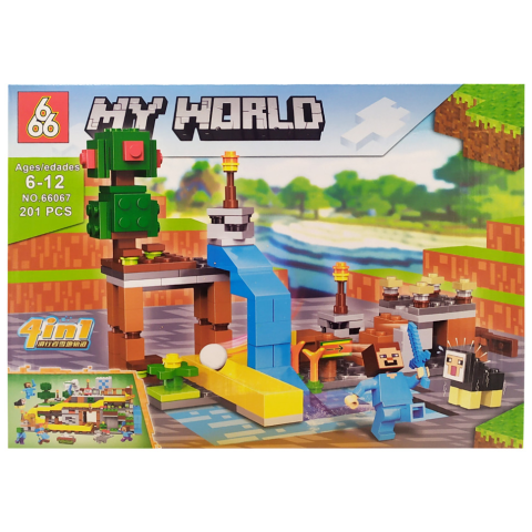 Конструктор Minecraft 201 деталь (В асортименті) 66067