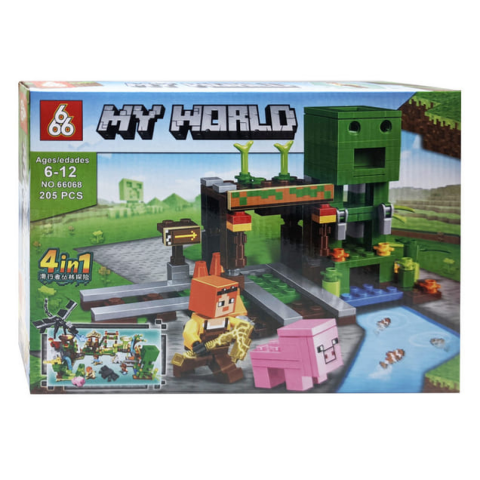 Конструктор Minecraft 204-210 деталей (В асортименті) 66068