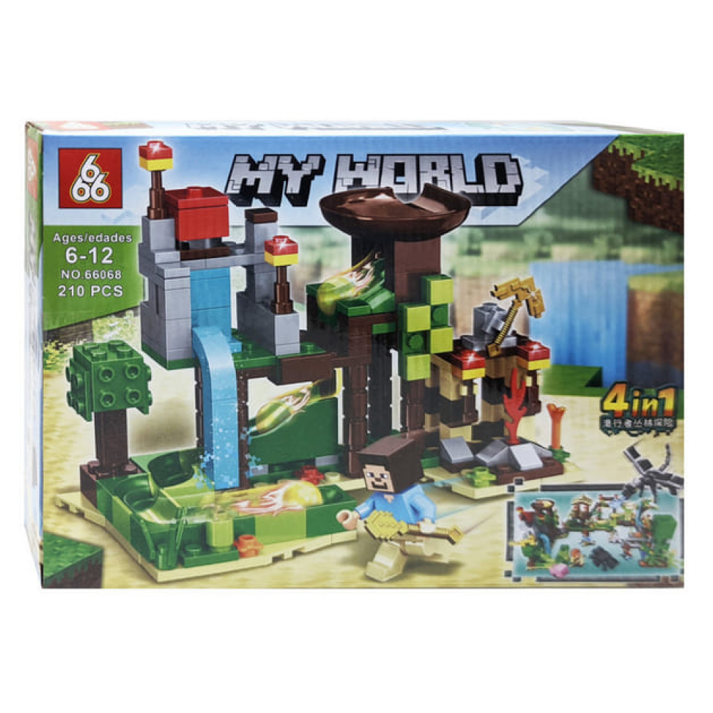 Конструктор Minecraft 204-210 деталей (В асортименті) 66068