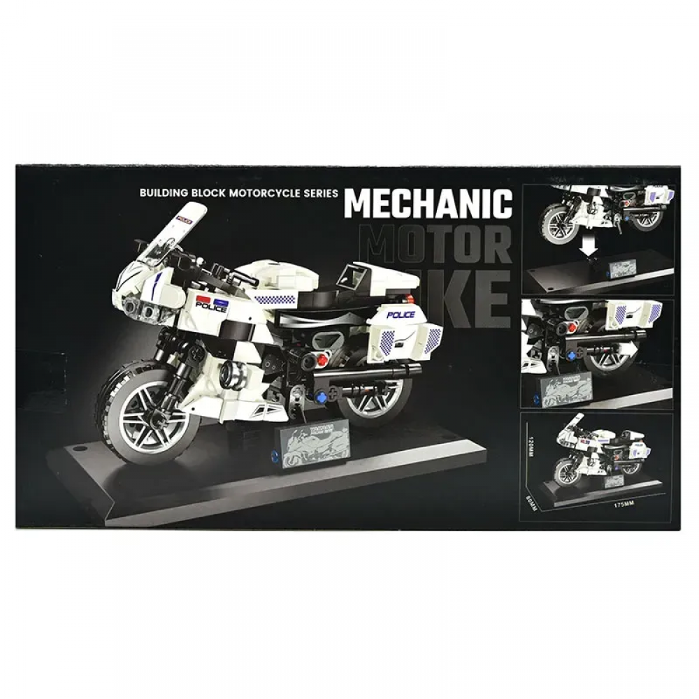 Конструктор поліція, транспорт, (мотоцикл 318дет, )