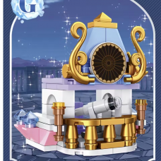 Конструктор рожева серія, замок принцеси, від 85дет, в кор-ці, 8в1, 2 види дисплеїв, (8видів) /24/192/8шт в кор. 38,5-14,5-19см