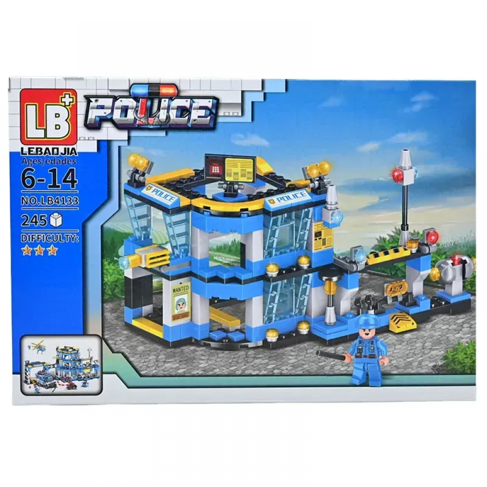Конструктор Поліцейський відділок LB 4133, 4 види від 240 дет.