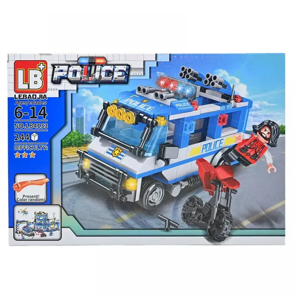Конструктор Поліцейський відділок LB 4133, 4 види від 240 дет.