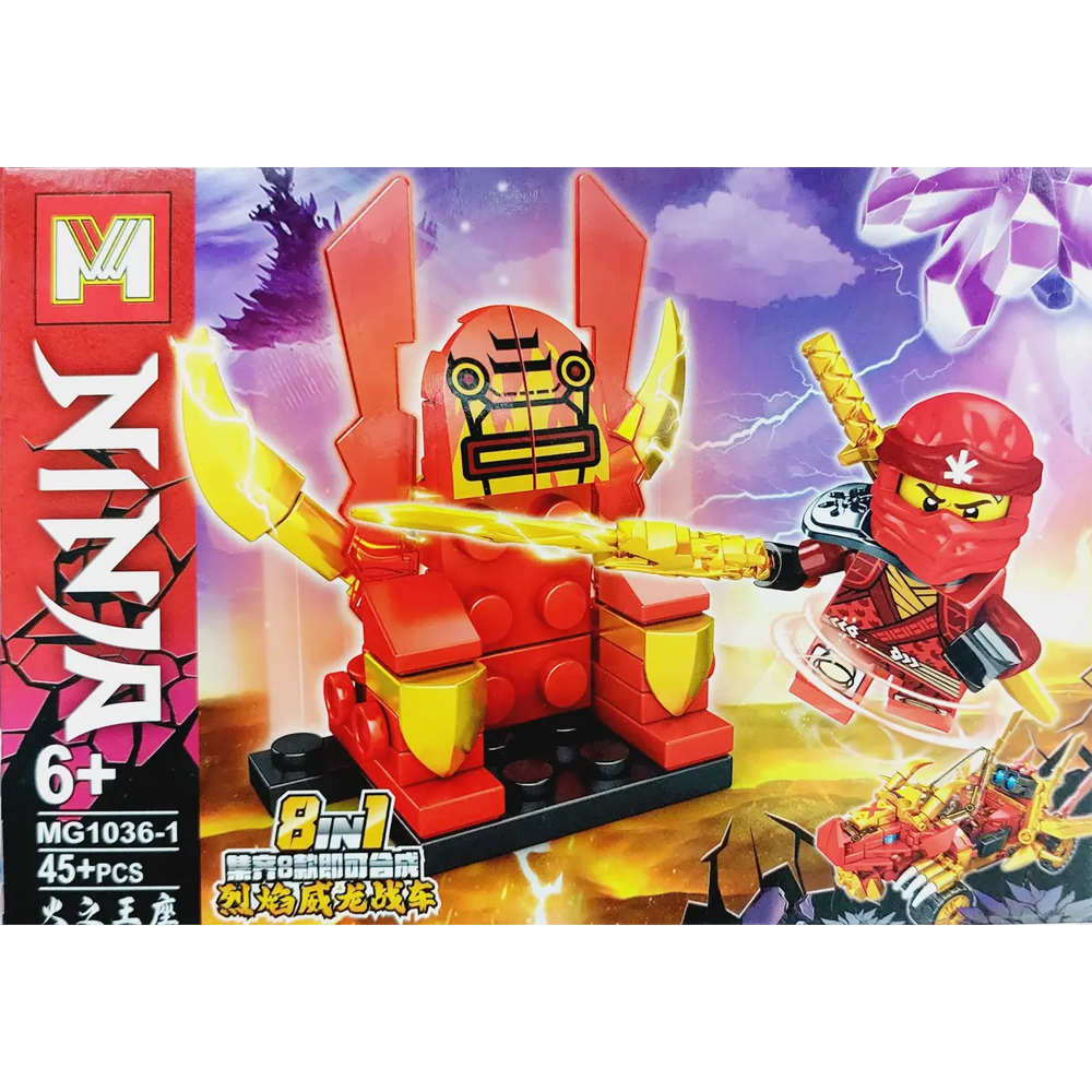 КОНСТРУКТОР NINJAGO MG1036 герої, 8в1 від 45 дет