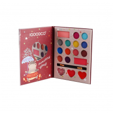 Косметика палетка тіней для повік, помада, пензлик кор. 12,5*16*1см /8/192/24шт в кор.