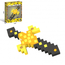 Меч Майнкрафт, EVA, розібраний, зроби сам, 2 види (36дет, 42дет), в кор-ці, 22-28-5см /72/