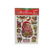 Наклейка декор. об'ємна "Новий рік" 20,5*30см 8в.мікс (50*12)