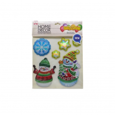 Наклейка декоративна об'ємна "Новий рік" 18*24см 6в.(50*12)