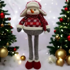 Новорічна декоративна іграшка Сніговик висота 48 см C67855