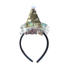 Обруч на голову "Ковпак блискучий" 3кол.(30*12)