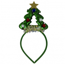 Обруч на голову "Ялинка блискуча" (30*12)