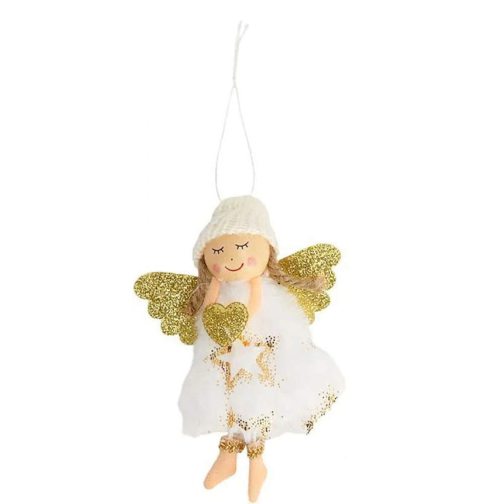 Прикраса-іграшка ялинкова "Лялечка Ангелок" 12*8см CX25-6