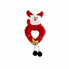 Прикраса-іграшка ялинкова "Новорічні персонажі із сердечком" 20*12см CX25-11