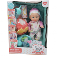 Пупс 2 види, звук, висота 30 см, ходить в туалет, аксесуари, в кор. /24/