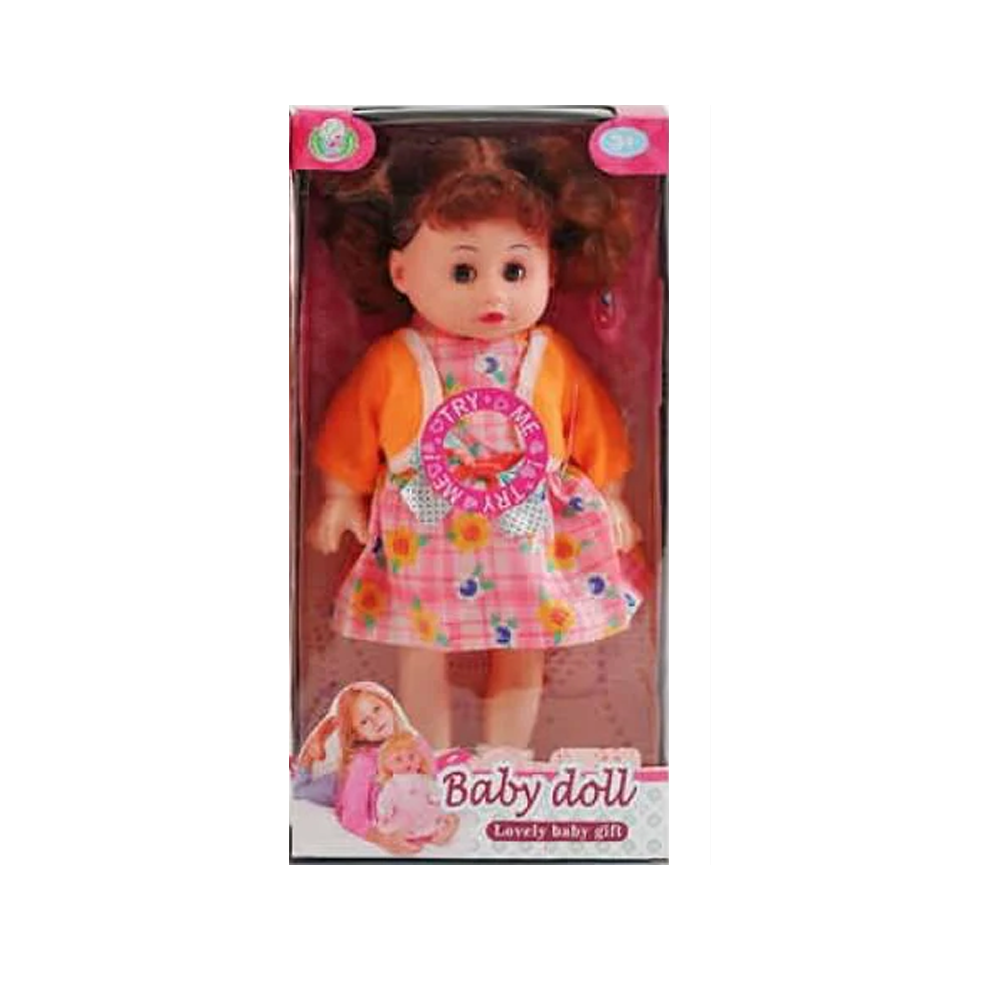 Пупс 4 види, висота 30 см, музичний чип, гребінець, ходить в туалет, заплющує очі, МІКС ВИДІВ, в кор. /48-2/