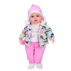 Пупс 44см, м'яконабивний, 6видів, муз.-звук(укр., пісня, вірш), пустишка, бат.(табл.), кор.(розібр.), 26-32,5-23см. /18/