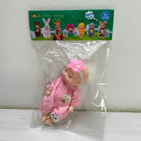 Пупс 11 см пластик + гума знімний одяг (В асортименті) 12326