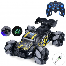 Р/К машинка 2,4G, акум, 21см, пара/дим,звук, світло, колеса-ролики,корпус не б'ється, USBзарядне, 2 кольори, в кор-ці,36,5-28-11см /12/
