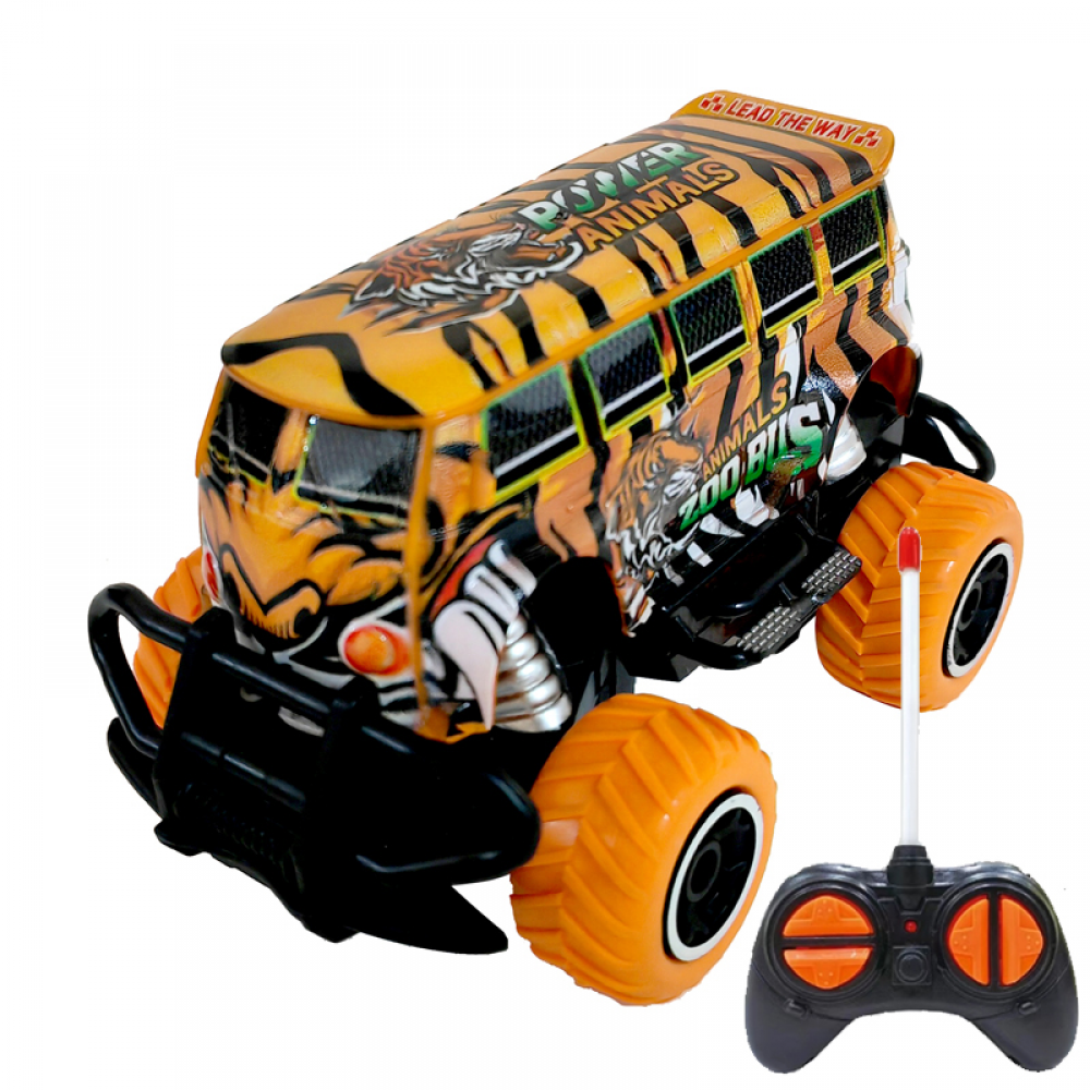 Р/У автобус, 14см, світло, гумові колеса, 4 види, на бат-ці, в кор-ці, 18,5-12,5-10см /36/