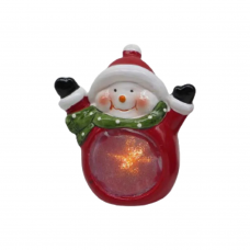 Сув. керам.свет..LED " Д.М.,Снеговик " 12*10,5см (16*6)