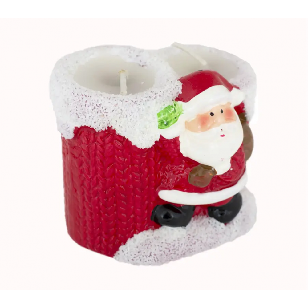 Сув. параф."Свеча -Д.Мороз" 7*7см в/в (48*4)