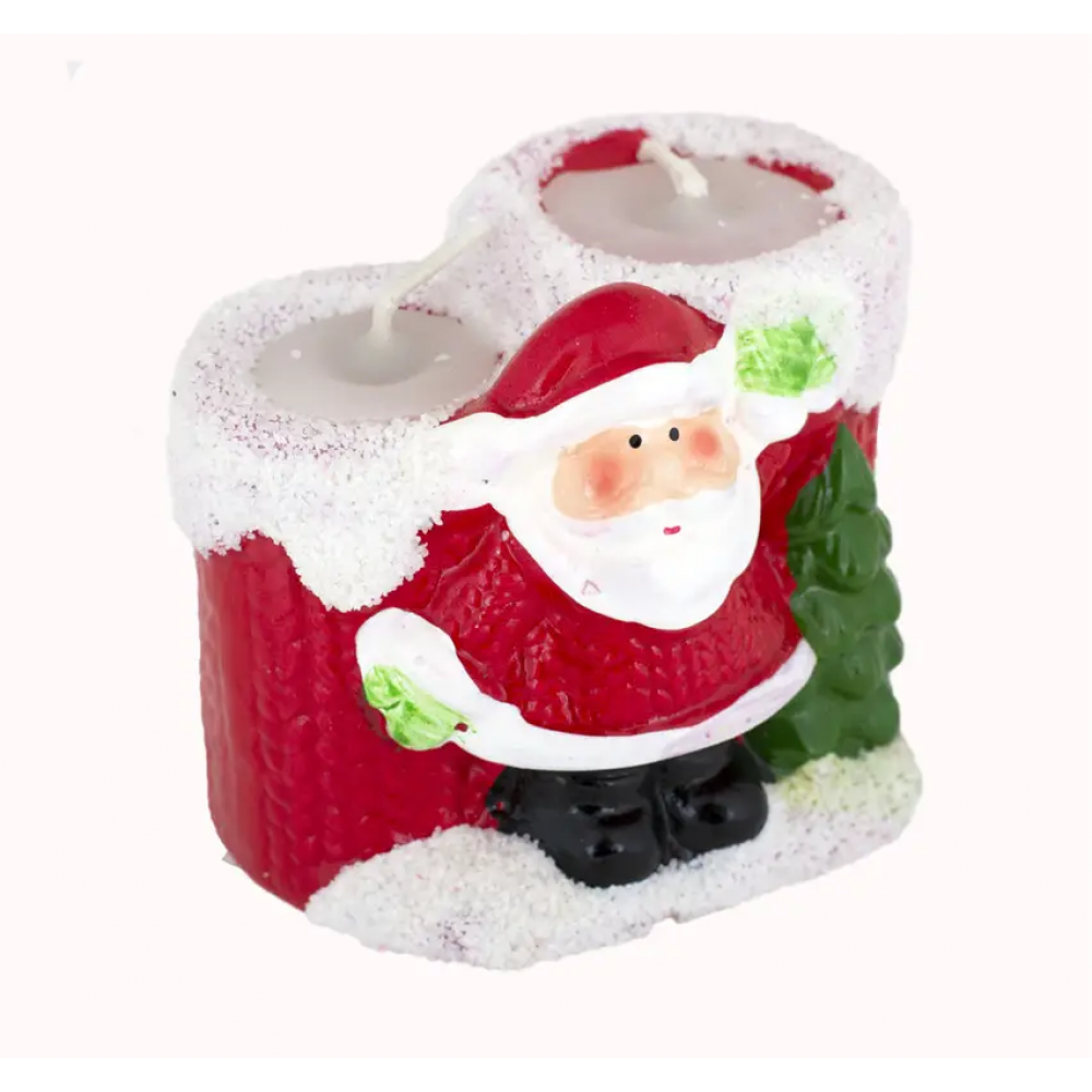 Сув. параф."Свеча -Д.Мороз" 7*7см в/в (48*4)