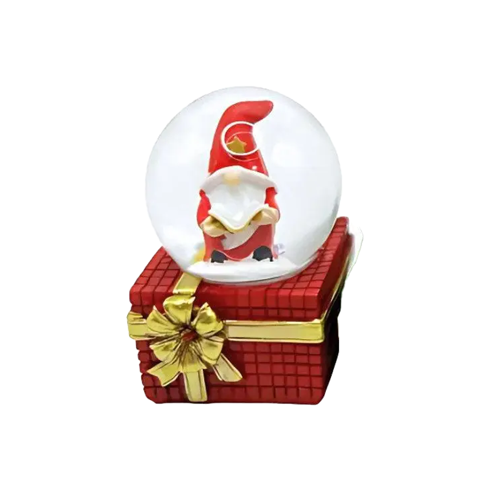 Сувенір "Куля снігова 45мм - Д.Мороз на подарунку"4в.(12*12)