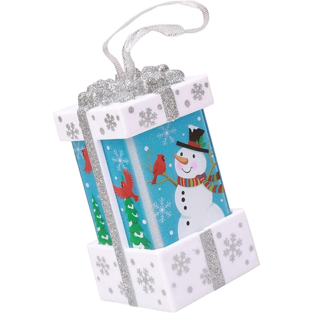 Сувенір декор.новорічний світящ.LED "Подарунок" 10,5*6,2см 4в.(1*144)