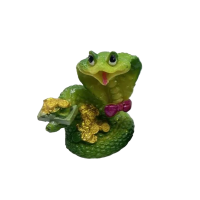 Сувенір керамічний Змія із золотом 6 см (в асортименті) 24061