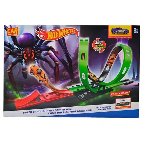 Трек машинка з інерцією наліпки 6614 шт 6614