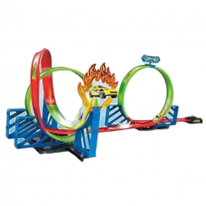 Трек машинка з інерцією, наліпки, в кор. /36/