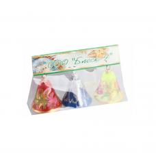 Ялинкова іграшка Дзвіночок "Блиск 9" К-3 5см*3шт