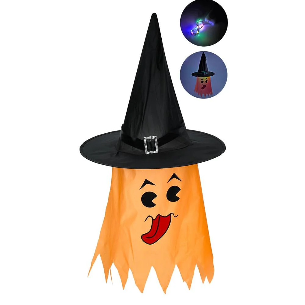 Аксесуари для свята капелюх, 38-38-в38см (складний), накидка-привід, світло, Хелловін / Halloween,мікс видів, бат(табл)