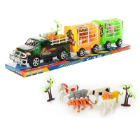 Джип інерційний з причепом тваринами (в асортименті) 906-100/734976