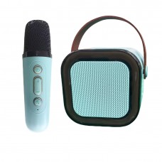 Колонка акум, 8-7-6,5см, мікрофон 13,5см, Bluetooth, FM, TFслот, наліпки, USBзарядне, мікс видів ( 2види дизайну LS,LBB, 2 види по функціям - світло/без світла), мікс кольорів, в кор-ці, 17-19-8,5см /30/