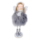 Іграшка декор новорічна "Янголятко в ковпачку стоїть" 18см 3в.(40*12)