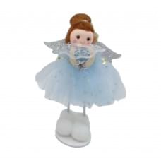 Іграшка декор новорічна "Янголятко стоїть" 18см 3в.(40*12)