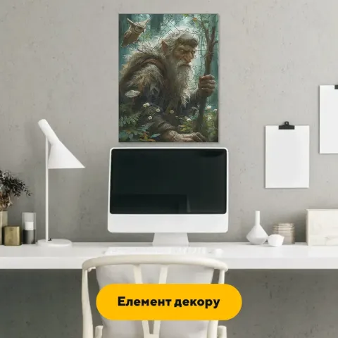 Дерев'яний фігурний пазл Лісовик, А3, Картонна коробка 200 елементів