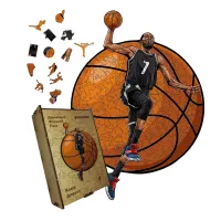 Дерев'яний фігурний пазл Кевін Дюрант, А3, Картонна коробка 200 елементів