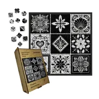 Дерев'яний фігурний пазл Плитка Витончена, А3, Картонна коробка 200 елементів