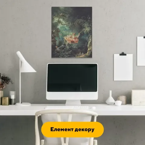 Дерев'яний фігурний пазл Гойдалки, А4, Картонна коробка 100 елементів