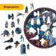 Дерев'яний фігурний пазл Зоряна Мозаїка, А4, Картонна коробка 100 елементів