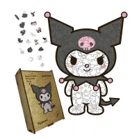 Дерев'яний фігурний пазл Куромі, А3, Картонна коробка 200 елементів