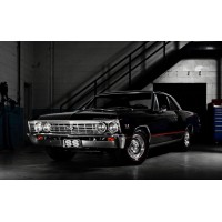 Дерев'яний фігурний пазл Muscle cars Chevrolet Chevelle SS, А3, Картонна коробка 200 елементів