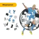 Дерев'яний фігурний пазл Ерлінг Голанд, А3, Картонна коробка 200 елементів