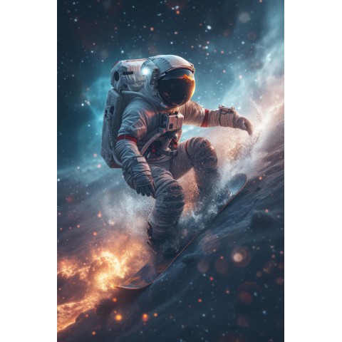 Дерев'яний класичний пазл Космонавт, А2, Дерев'яна коробка 300+ елементів