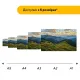 Дерев'яний фігурний пазл Карпати, А1, Картонна коробка 500+ елементів