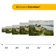 Дерев'яний фігурний пазл Хотинська Фортеця, А1, Картонна коробка 500+ елементів